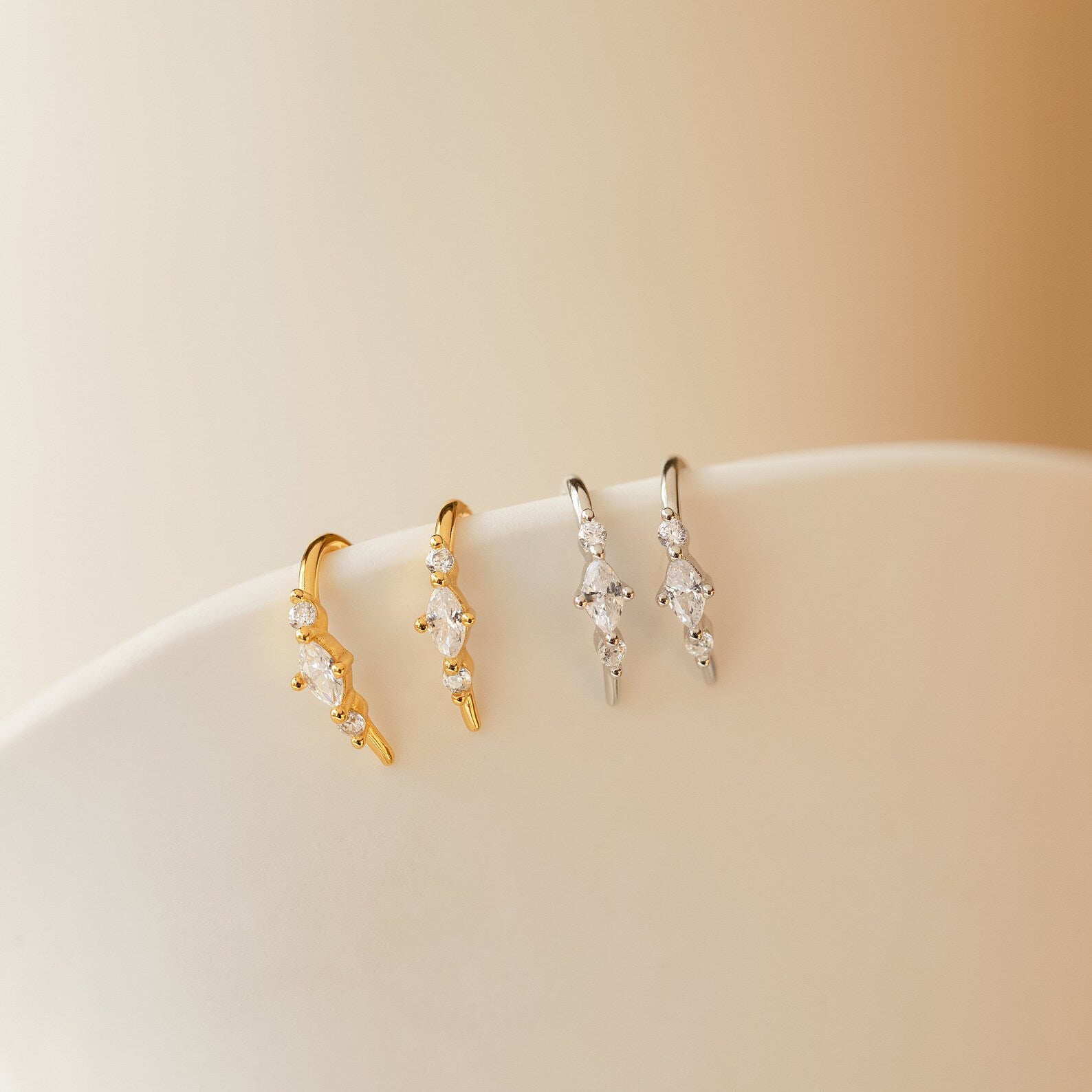 Timeless Elegance: Amaya Diamond Threader Earrings